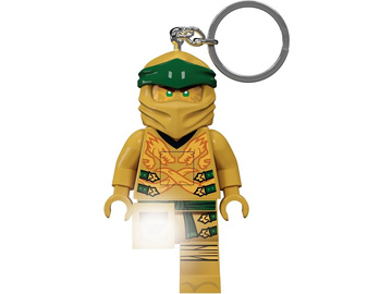 LEGO svítící klíčenka - Ninjago Legacy Zlatý Ninja / LGL-KE153
