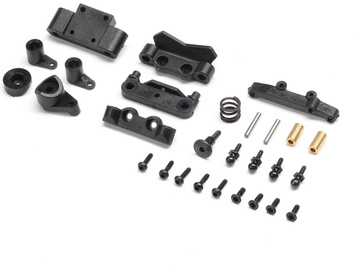 Losi přepážka, držáky čepů, sada řízení, servo saver: Micro-B / LOS-1761