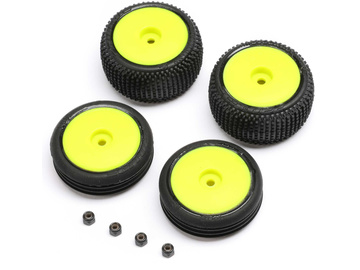 Losi kola s pneu žlutý disk (4): Micro-B Losi kola s pneu žlutý disk (4): Micro-B / LOS-1762
