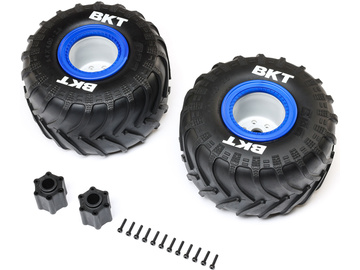 Losi kolo 2.6" s pneu BKT Monster Truck Tire, střední vložka, beadlock modrý (2): LMT 2.0 Losi kolo 2.6" s pneu BKT Monster Truck Tire, střední vložka, beadlock modrý (2): LMT 2.0 / LOS-1819