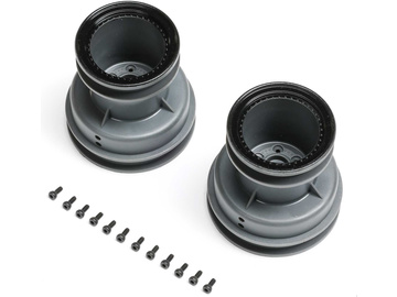 Losi disk kola MT šedý, beadlock černý (2): Mini LMT Losi disk kola MT šedý, beadlock černý (2): Mini LMT / LOS-2059