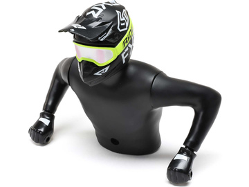 Losi Rider Figure Upper, FXR Yellow: PM-SM / LOS-2284