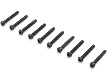 Losi Button Head Screws, M2x14mm (10) / LOS215007