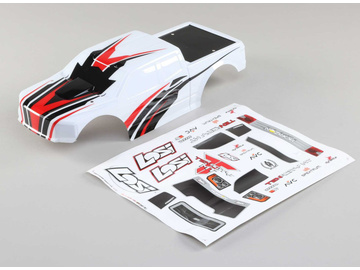 Losi 1/10 Painted Body, White: Tenacity MT / LOS230037