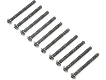 Losi Button Head Screws M3x30mm (10) / LOS235025