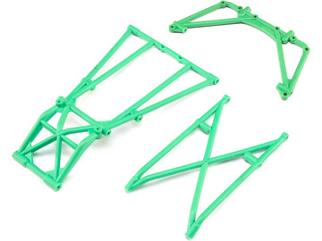 Losi Rear Cage and Hoop Bars, Green: LMT / LOS241043