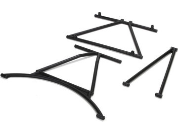 Losi Front & Rear Cage Supports, Roof Cross Bar: 5ive Mini / LOS251004