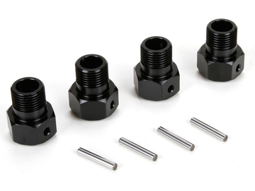 Losi Wheel Hex Black and Pin (4): MTXL Losi Wheel Hex Black and Pin (4): MTXL / LOS252050