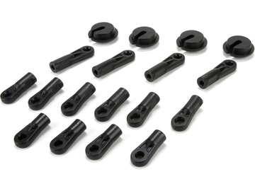 Losi Rod Ends, Shock Ends & Spring Cups: 6IX / LOS253011