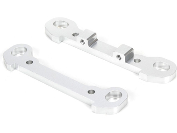 Losi Rear Hinge Pin Braces, Aluminum, Silver (2): MTXL / LOS254029