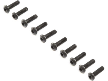 Losi Button Head Screws, Steel, Black Oxide, M4x14mm (10) Losi Button Head Screws, Steel, Black Oxide, M4x14mm (10) / LOS255014
