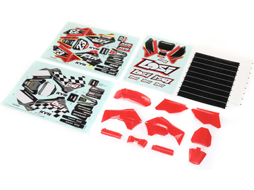 Losi Red Plastics w/Wraps: PM-MX / LOS260000