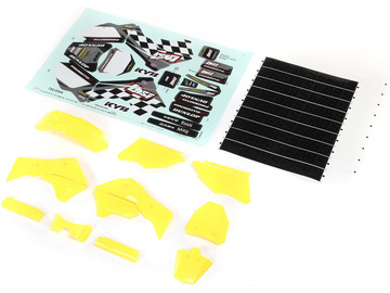 Losi Yellow Plastics w/Wraps: PM-MX Losi Yellow Plastics w/Wraps: PM-MX / LOS260003
