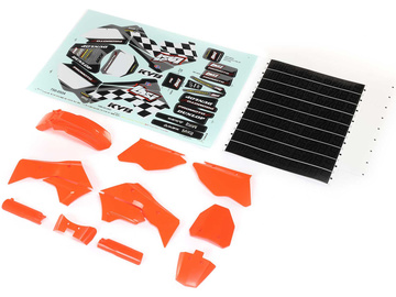 Losi Orange Plastics w/Wraps: PM-MX Losi Orange Plastics w/Wraps: PM-MX / LOS260004