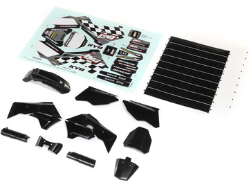 Losi Black Plastics w/Wraps: PM-MX Losi Black Plastics w/Wraps: PM-MX / LOS260006