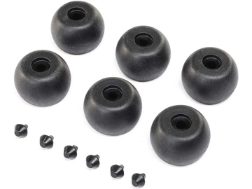 Losi Lean Bar Wheels & Stops (6): PM-MX Losi Lean Bar Wheels & Stops (6): PM-MX / LOS264003