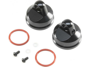 Losi Shock Cap, Aluminum, Black (2): LST 3XL-E / LOS343000