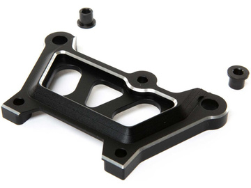 Losi Front Top Plate, Black, Aluminum: DBXL-E / LOS351008