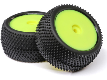 Losi kolo s pneu Big Shot, zadní, disk žlutý (2): Mini-B Losi kolo s pneu Big Shot, zadní, disk žlutý (2): Mini-B / LOS41050