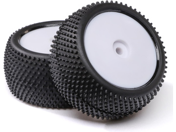 Losi kolo s pneu Big Shot, zadní, disk bílý (2): Mini-B Losi kolo s pneu Big Shot, zadní, disk bílý (2): Mini-B / LOS41051
