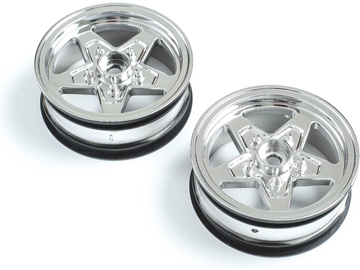 Losi disk kola přední, chrom (2): 22S Drag / LOS43045