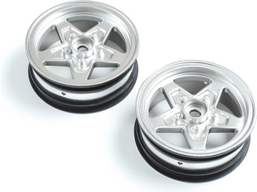 Losi disk kola přední, satin chrom (2): 22S Drag Losi disk kola přední, satin chrom (2): 22S Drag / LOS43047