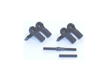 Losi Short Ball Cups & Threaded Rod (4): XXX-T,SCT Losi Short Ball Cups & Threaded Rod (4): XXX-T,SCT / LOSA1615