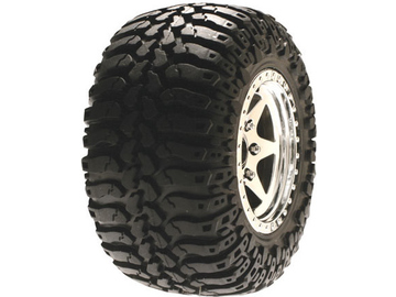 Losi Rear A/T Truck Tire Mounted, Blue (2) / LOSA27679B