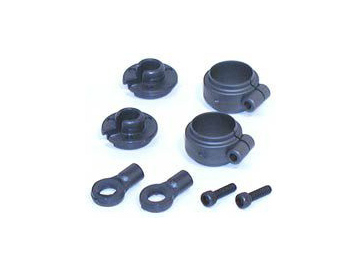 Losi Shock Spring Clamps & Cups: NCR / LOSA5023