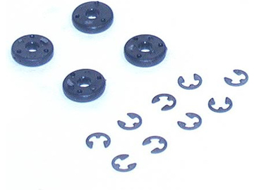 Losi píst tlumiče #57 černý se segrovkami (4) Losi píst tlumiče #57 černý se segrovkami (4) / LOSA5045