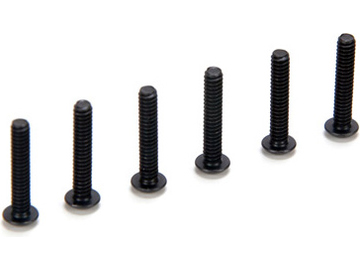Losi Flat Head Screws, 4-40x5/8" (6) Losi Flat Head Screws, 4-40x5/8" (6) / LOSA6283