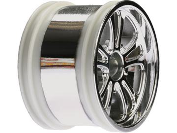 Losi 320 Series Spokez Chrome Wheel, Front (2) / LOSA7058