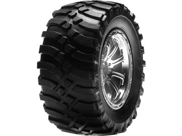 Losi Front Mounted Tire, Chrome(2): MHRL / LOSB1187