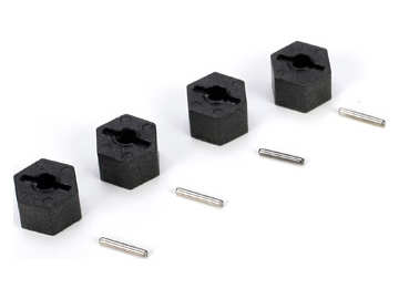 Losi Wheel Hex & Pins, 8mm Wide (4): MRC Losi Wheel Hex & Pins, 8mm Wide (4): MRC / LOSB1721