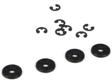 Losi píst tlumiče s E-klipy (4): Mini 8IGHT Losi píst tlumiče s E-klipy (4): Mini 8IGHT / LOSB1913