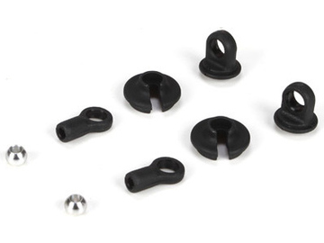 Losi Shock Retainer, Ball & Cap Set: Mini 8IGHT Losi Shock Retainer, Ball & Cap Set: Mini 8IGHT / LOSB1916