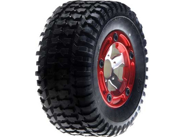 Losi přední kolo chrom (2): Micro SCT / LOSB1950