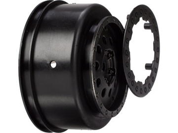 Losi Rear Wheel Set, Black: XXX-T/SCT / LOSB7022