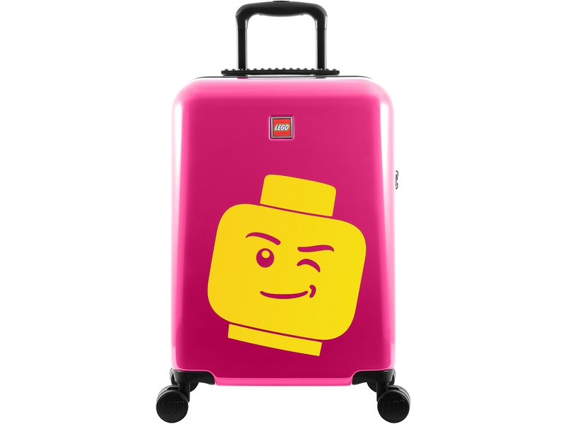 LEGO Luggage Cestovný kufor ColourBox Minifigure Head 20" - malinový LEGO20181-1983
