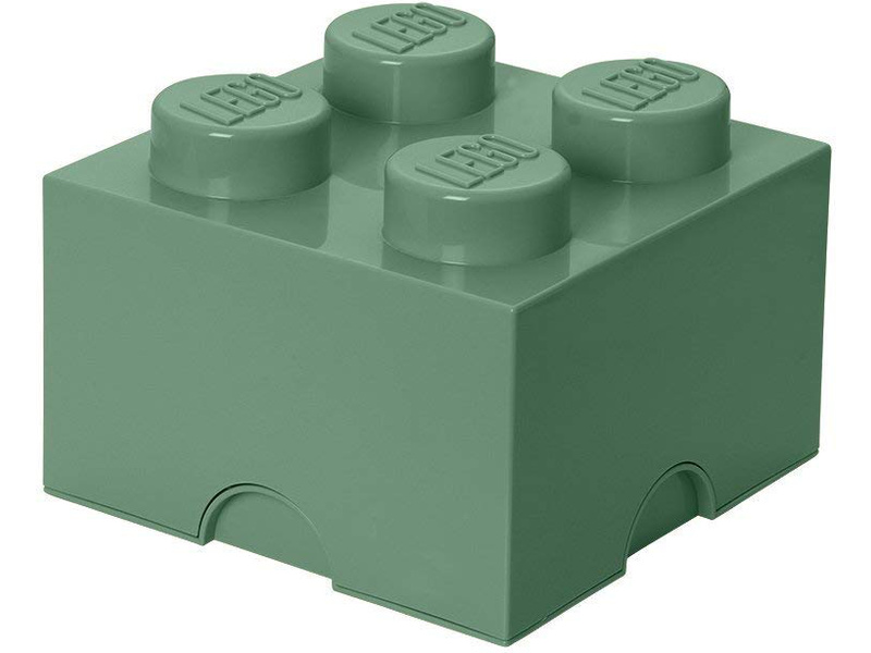 LEGO úložný box 250x250x180mm - army zelená