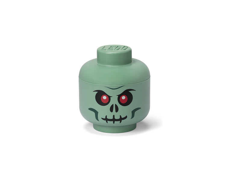 LEGO úložná hlava malá – Skeleton zelený LEGO40310803