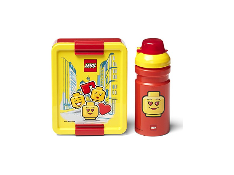 LEGO svačinový set - Iconic Girl červený