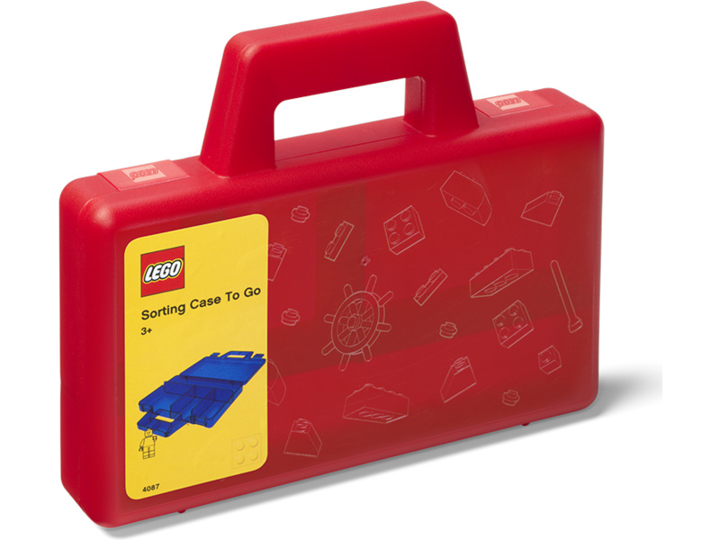 LEGO To Go úložný box s přihrádkami - červená