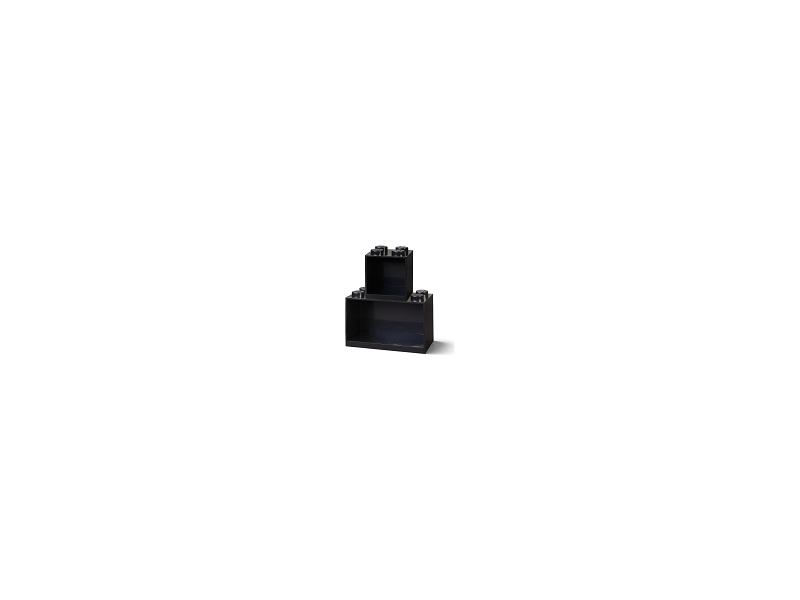 LEGO Brick závesné police čierne, set 2ks LEGO41171733