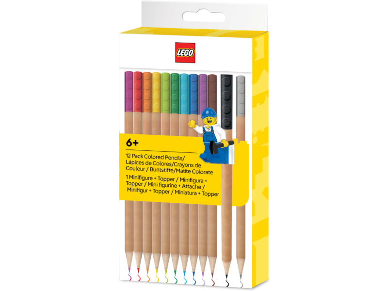 LEGO Pastelky s klipem, mix barev 12ks