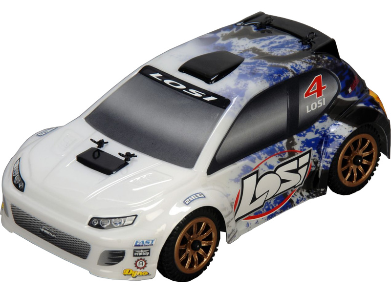 Losi Micro Rally Car 1 24 4WD RTR White Blue LOSB0241IT3 Astra