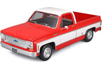 Maisto Chevrolet C10 Cheyenne Super 1:18 1974 červeno-bílá