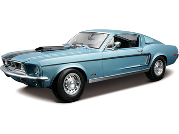Maisto Ford Mustang GT Cobra Jet FB 1968 1:18 modrá metalíza Maisto Ford Mustang GT Cobra Jet FB 1968 1:18 modrá metalíza / MA-31167B