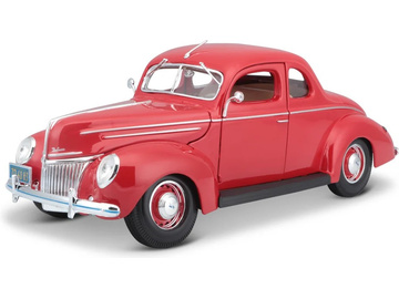 Maisto Ford Deluxe Coupe 1939 1:18 červená Maisto Ford Deluxe Coupe 1939 1:18 červená / MA-31180R