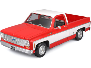 Maisto Chevrolet C10 Cheyenne Super 1:18 1974 červeno-bílá Maisto Chevrolet C10 Cheyenne Super 1:18 1974 červeno-bílá / MA-31467R